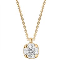 Halskette Bliss Dame in Gelbgold Diamante 20114079